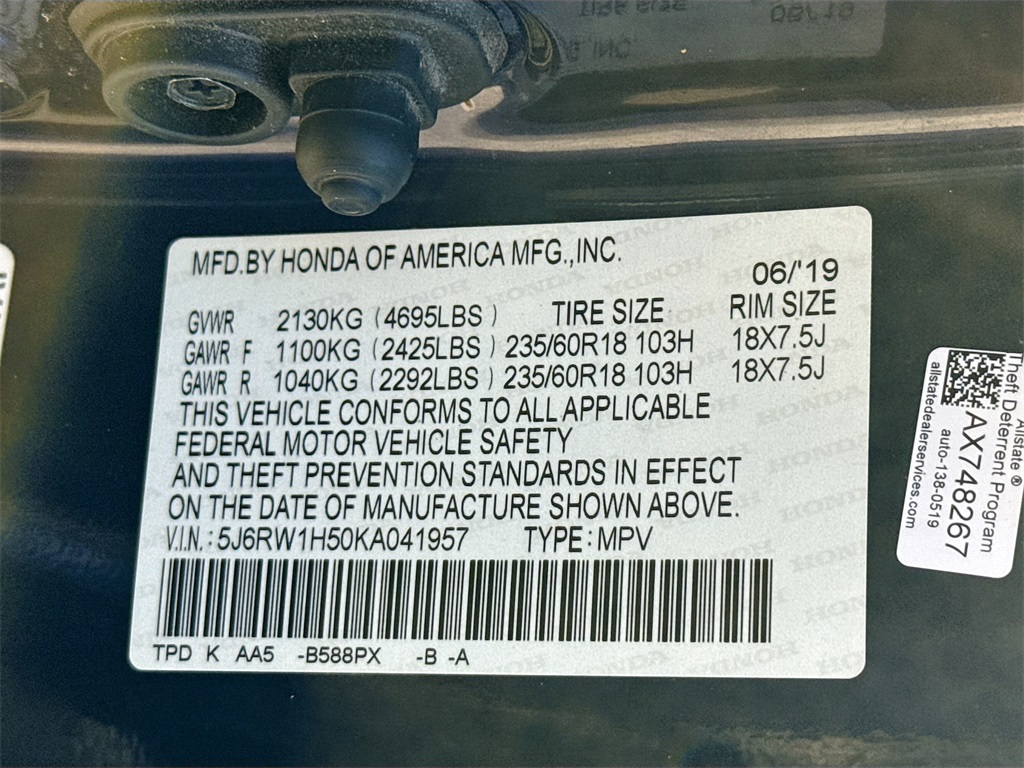 2019 Honda CR-V EX Blue at Westside Lexus