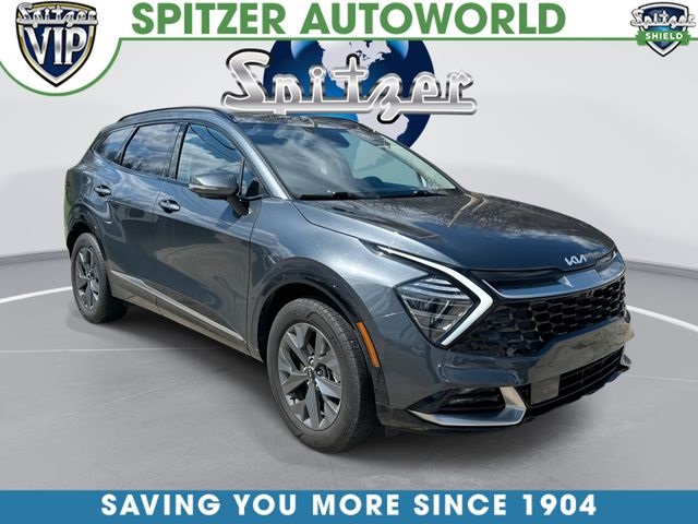 Gravity Gray 2025 Kia Sportage Hybrid SX-Prestige AWD SUV / Crossover All-Wheel Drive 6-Speed Automatic