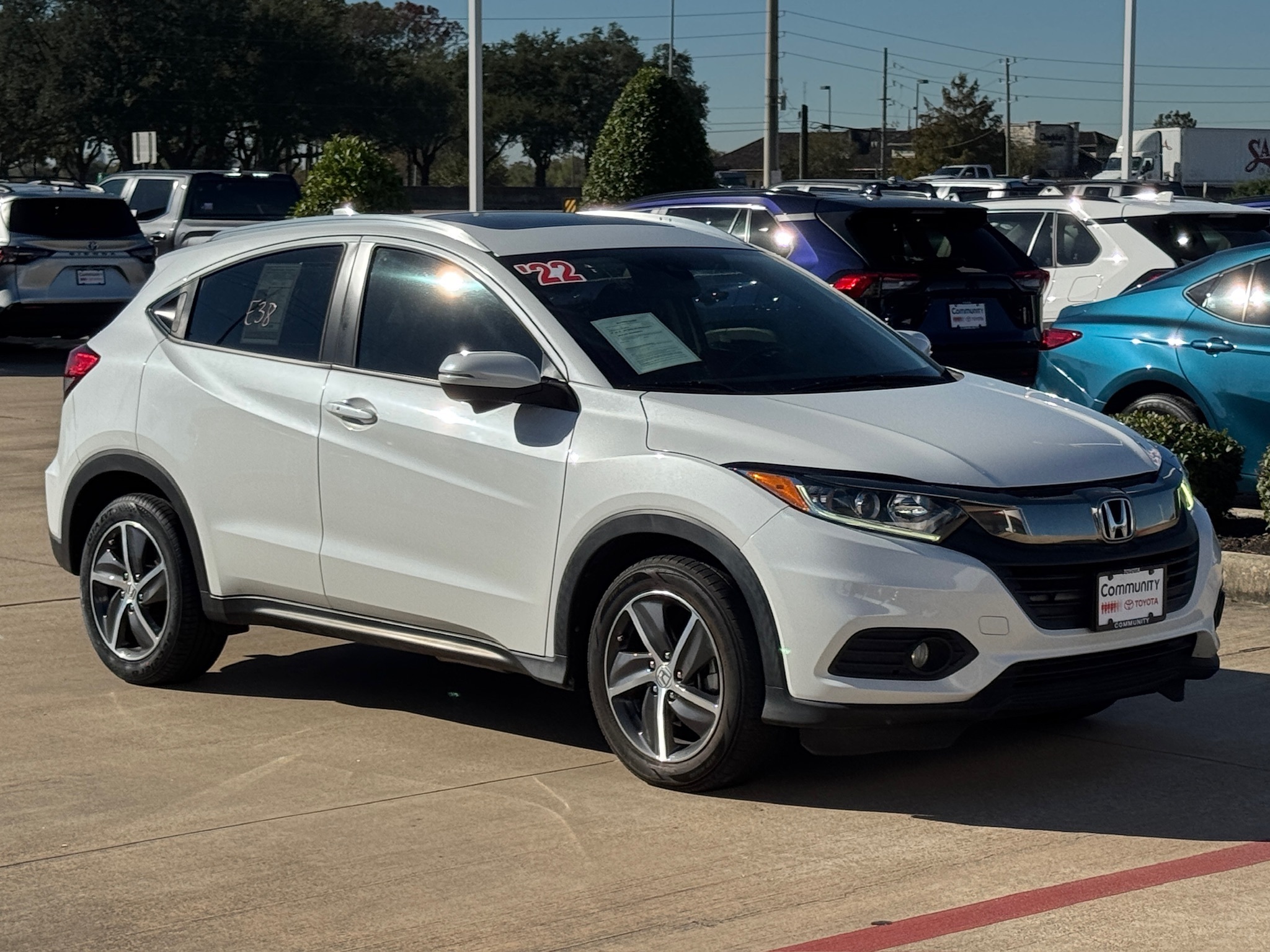 2022 Honda HR-V EX White at AutoSavvy Houston Northwest