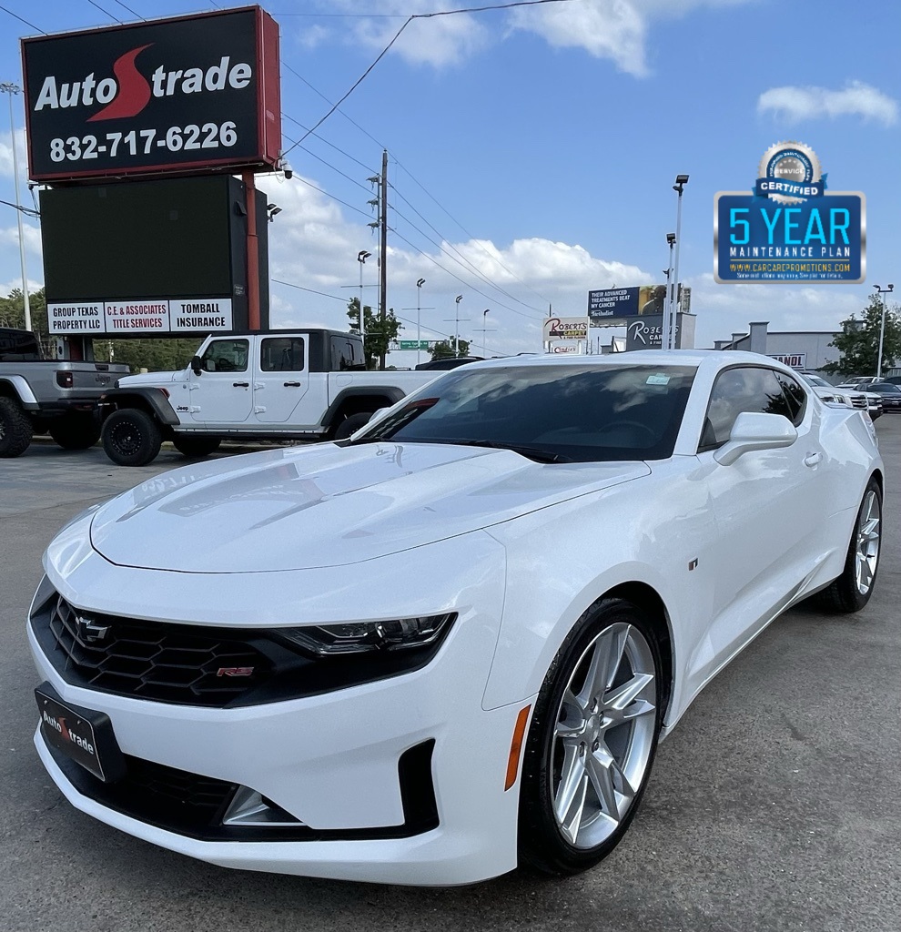 2019 Chevrolet Camaro 1LT White at North Houston Mitsubishi