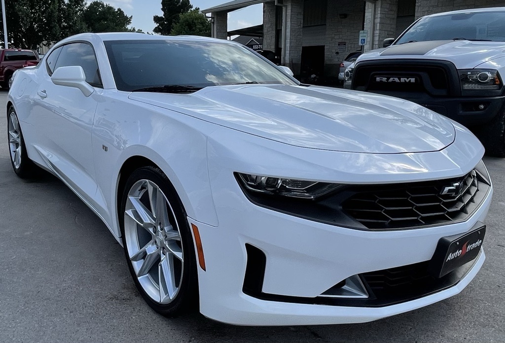 2019 Chevrolet Camaro 1LT White at North Houston Mitsubishi
