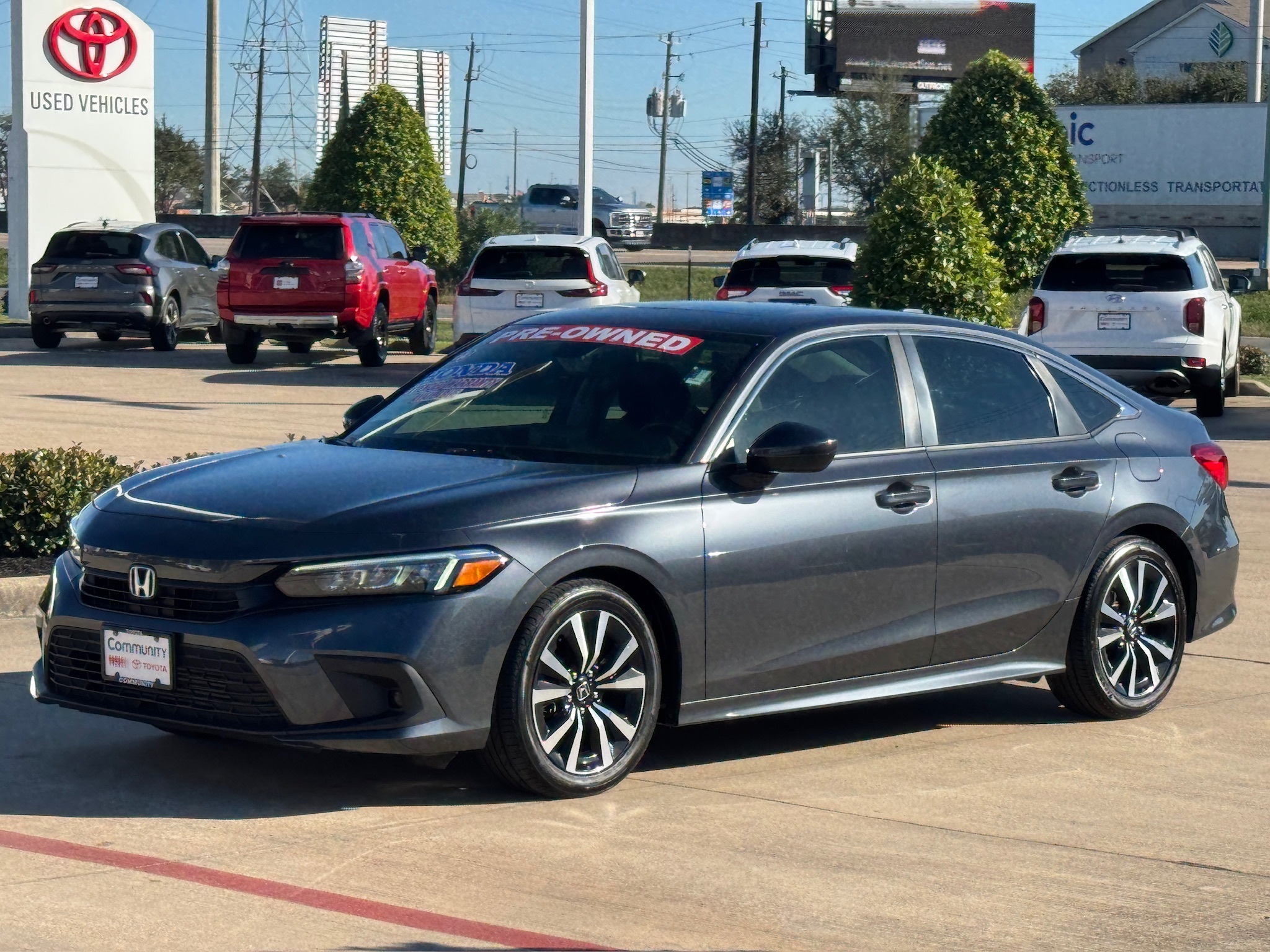2023 Honda Civic EX Gray at Texan Dodge Chrysler Jeep Ram