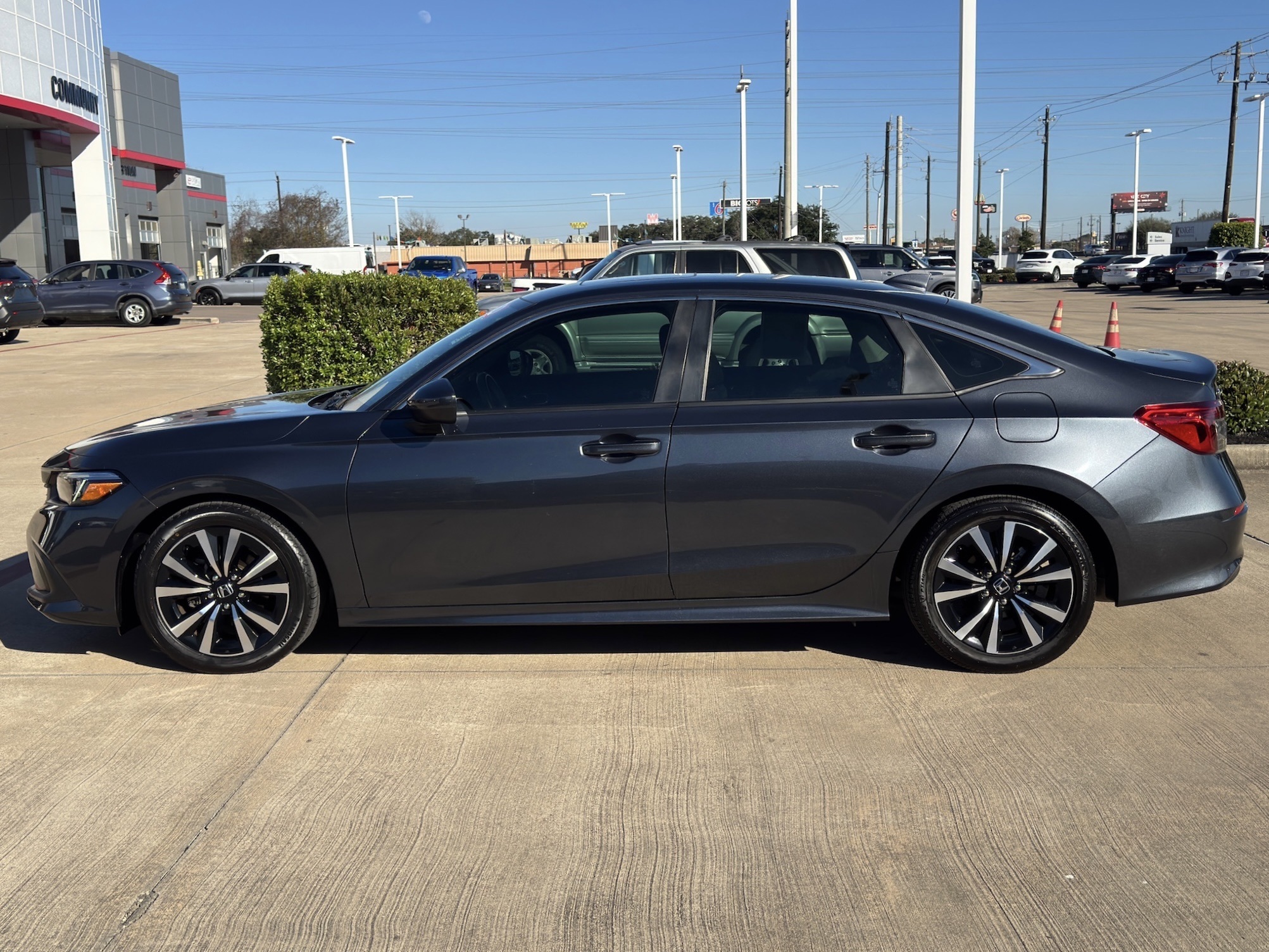 2023 Honda Civic EX Gray at Texan Dodge Chrysler Jeep Ram