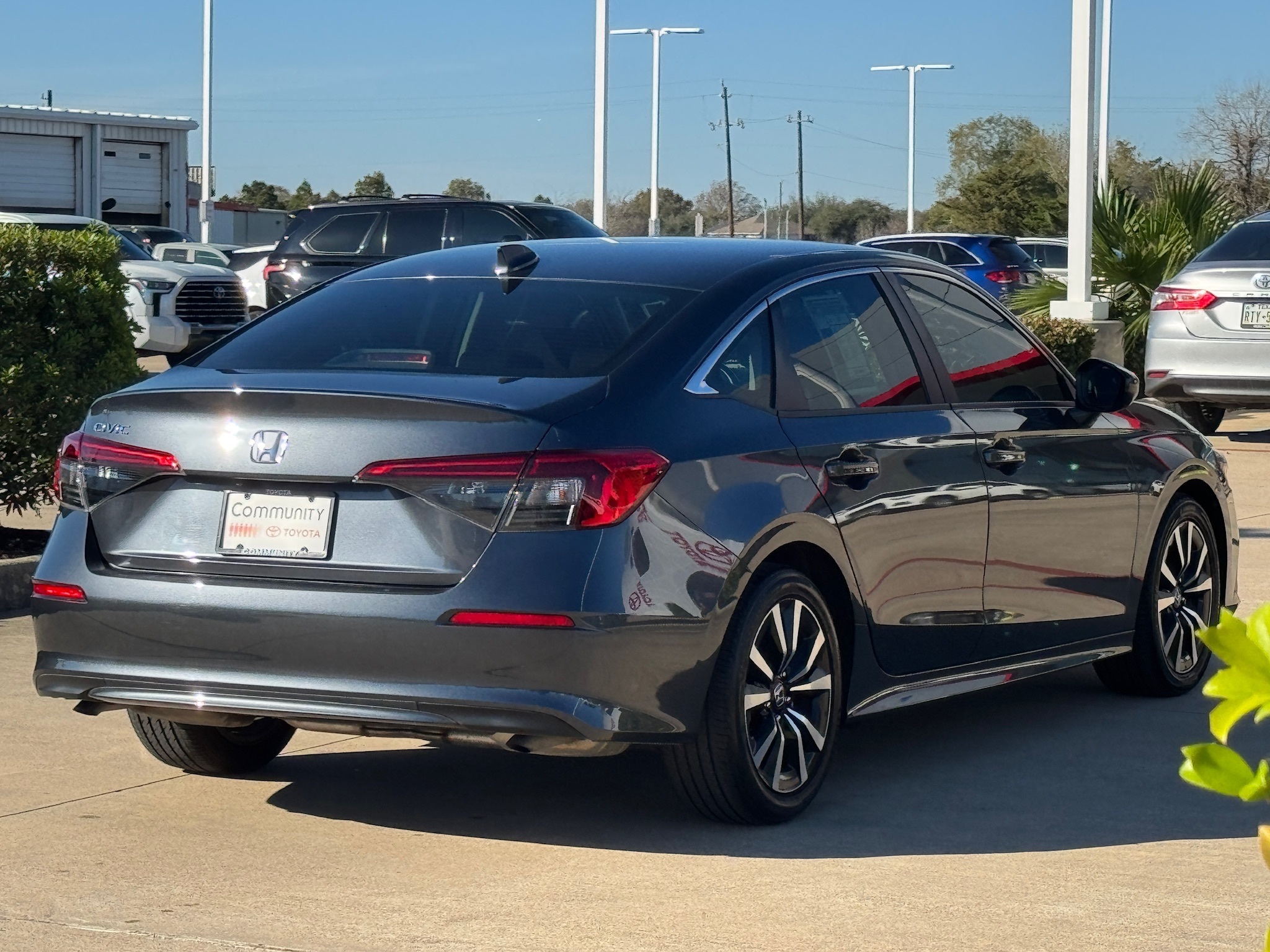 2023 Honda Civic EX Gray at Texan Dodge Chrysler Jeep Ram