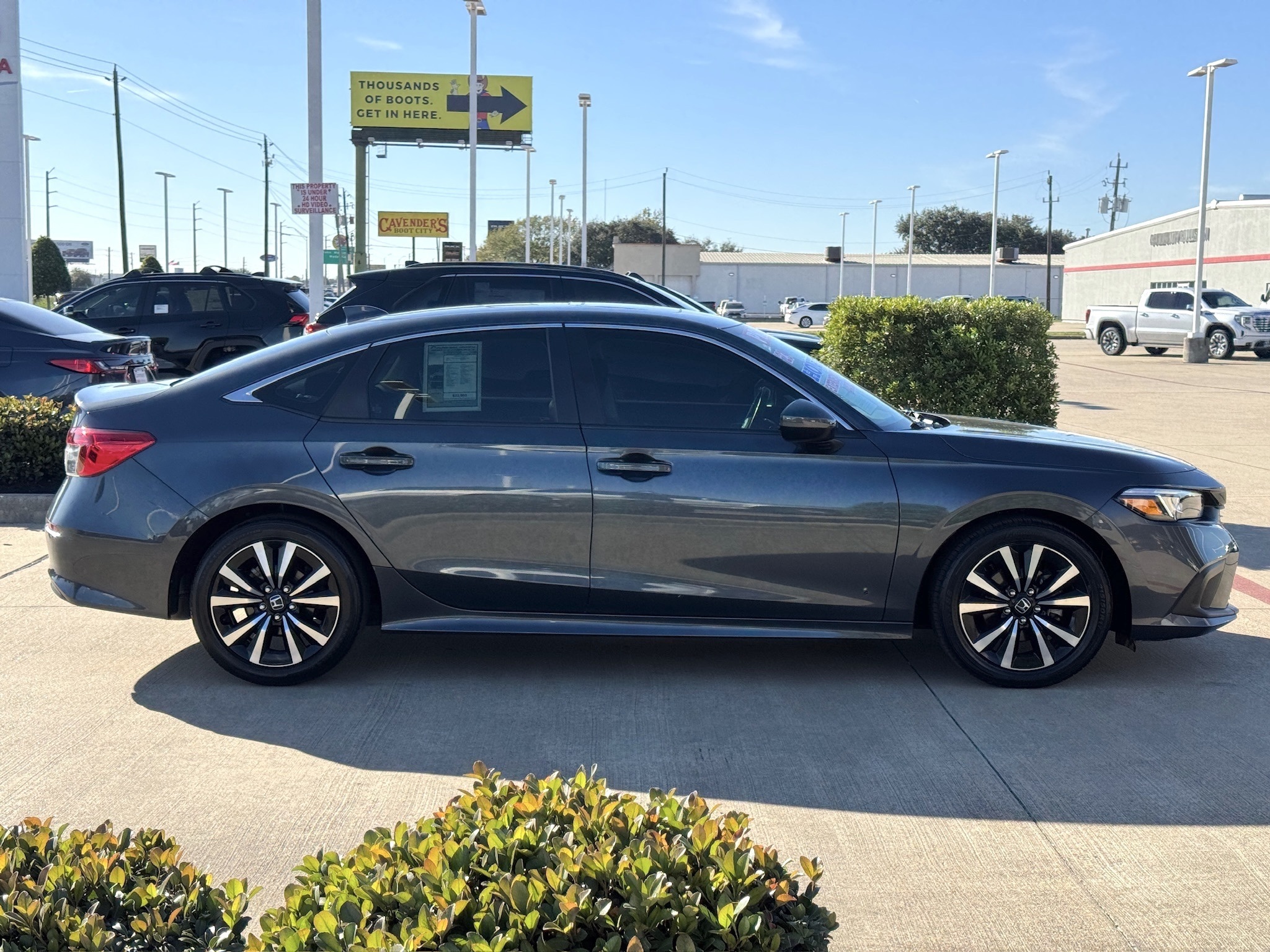 2023 Honda Civic EX Gray at Texan Dodge Chrysler Jeep Ram