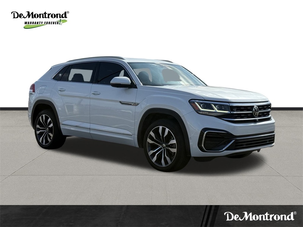 2022 Volkswagen Atlas Cross Sport 3.6L V6 SEL Premium R-Line White at DeMontrond Automotive Group