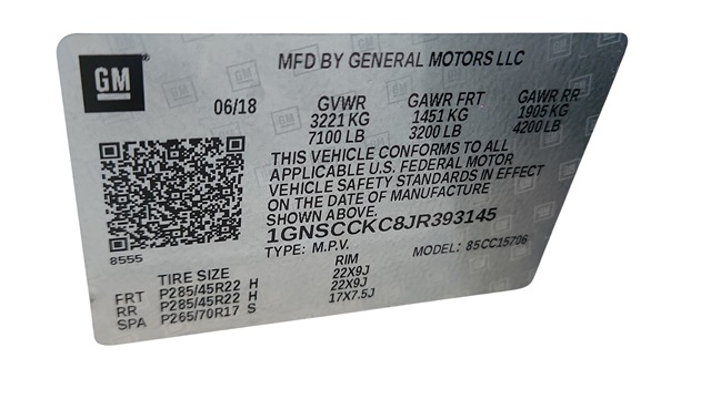 2018 Chevrolet Tahoe