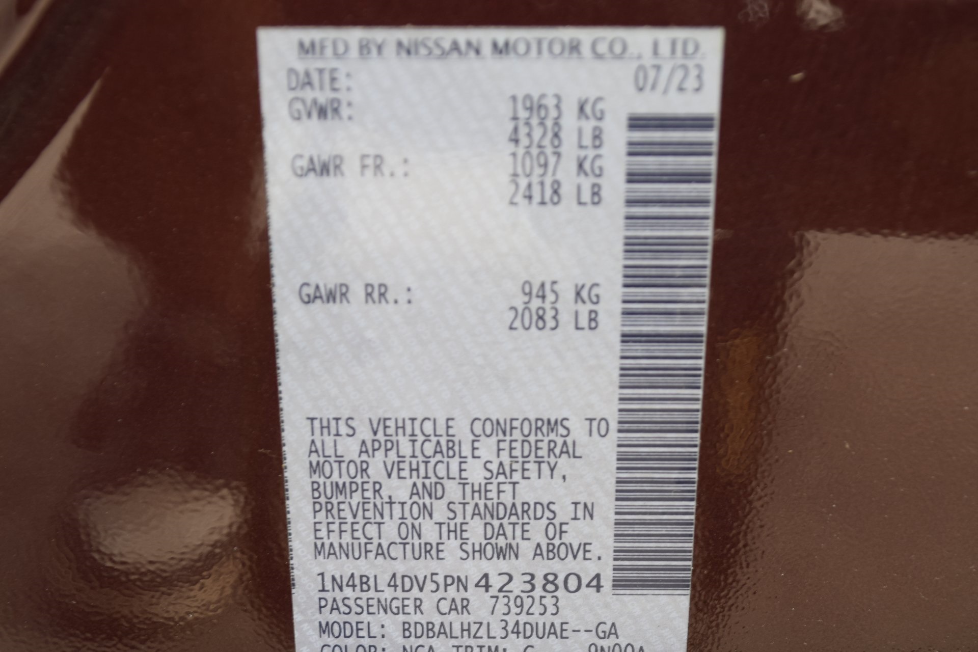 2023 Nissan Altima 2.5 SV Red at North Houston Mitsubishi