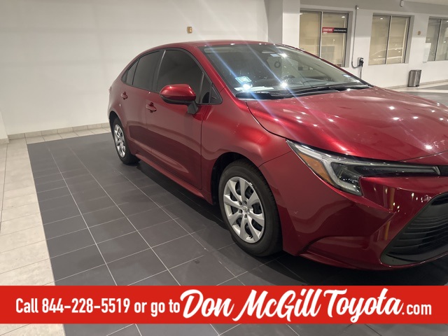 2024 Toyota Corolla Hybrid LE Red at DeMontrond Automotive Group
