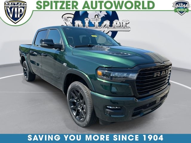 Serrano Green Metallic 2026 RAM 1500 Laramie Crew Cab 4WD Pickup Truck Four-Wheel Drive 8-Speed Automatic