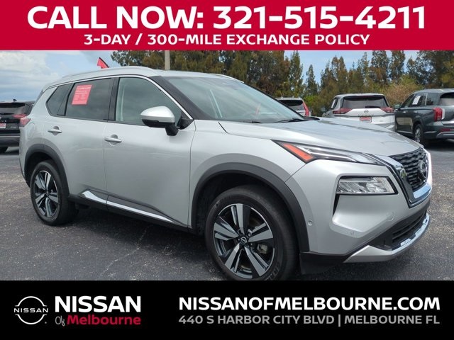 Brilliant Silver Metallic 2023 Nissan Rogue Platinum AWD SUV / Crossover All-Wheel Drive Continuously Variable Transmission
