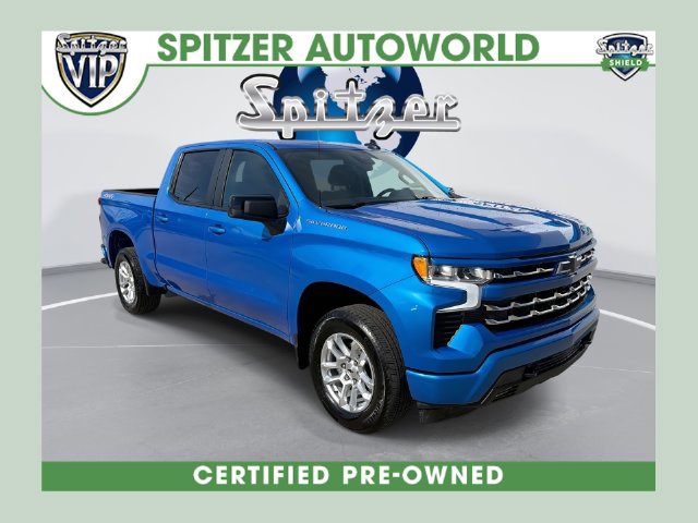 Riptide Blue Metallic 2026 Chevrolet Silverado 1500 Pickup Truck Four-Wheel Drive Automatic