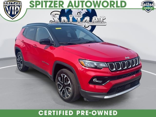 Redline Pearlcoat 2023 Jeep Compass SUV / Crossover Four-Wheel Drive 8-Speed Automatic