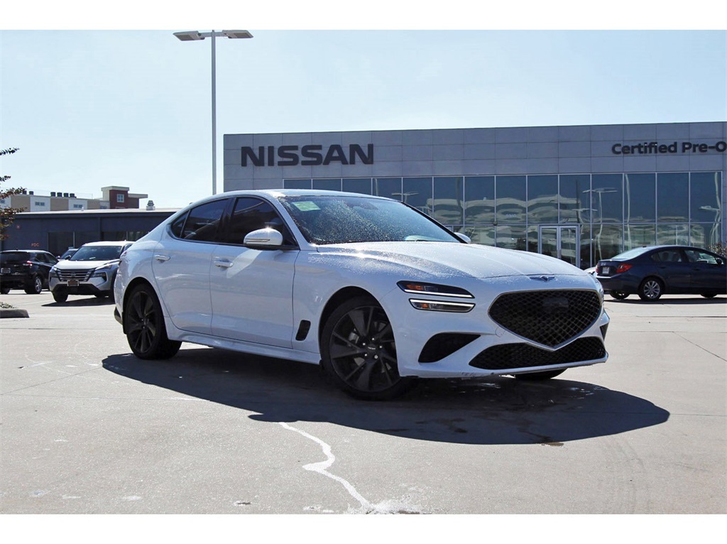 2023 Genesis G70 2.0T White at Bayway Chrysler Dodge Jeep Ram
