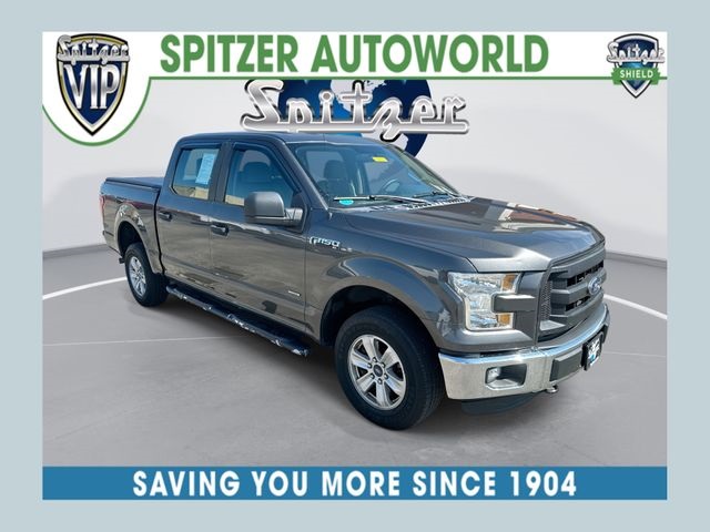 Gray (Magnetic Metallic) 2016 Ford F-150 XL SuperCrew 4WD Pickup Truck Four-Wheel Drive 6-Speed Automatic
