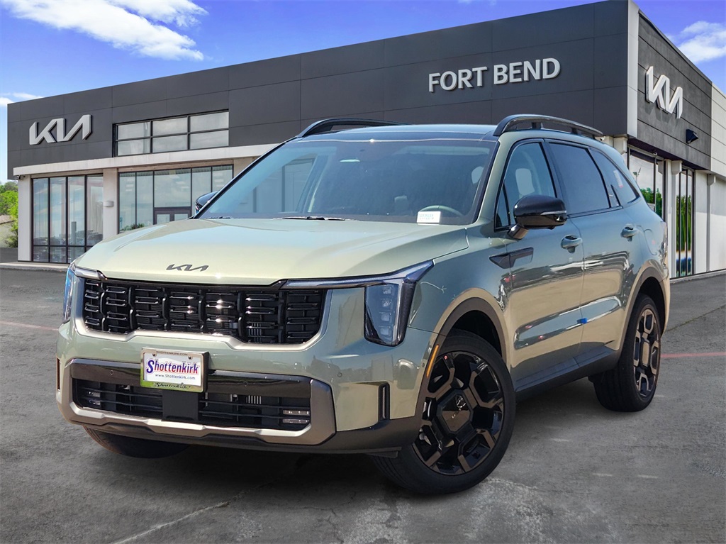 2025 Kia Sorento X-Line SX Green at Shottenkirk Kia Fort Bend