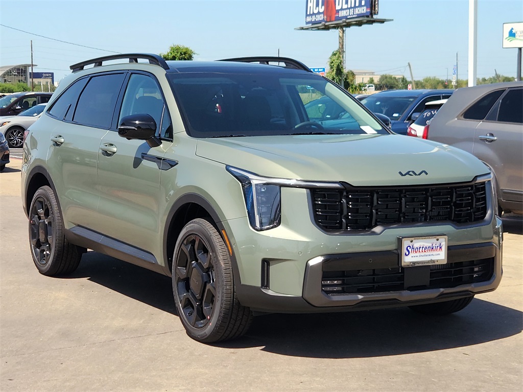 2025 Kia Sorento X-Line SX Green at Shottenkirk Kia Fort Bend