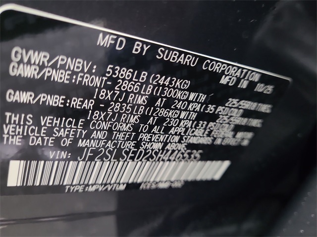 2025 – Subaru – Forester Hybrid