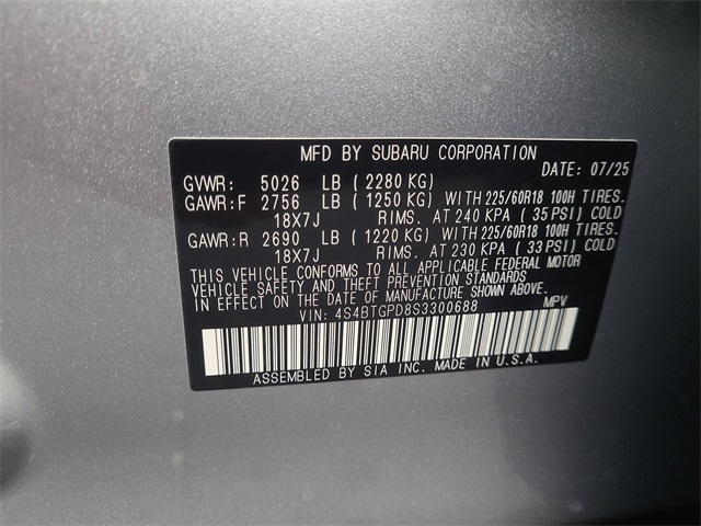 2025 – Subaru – Outback