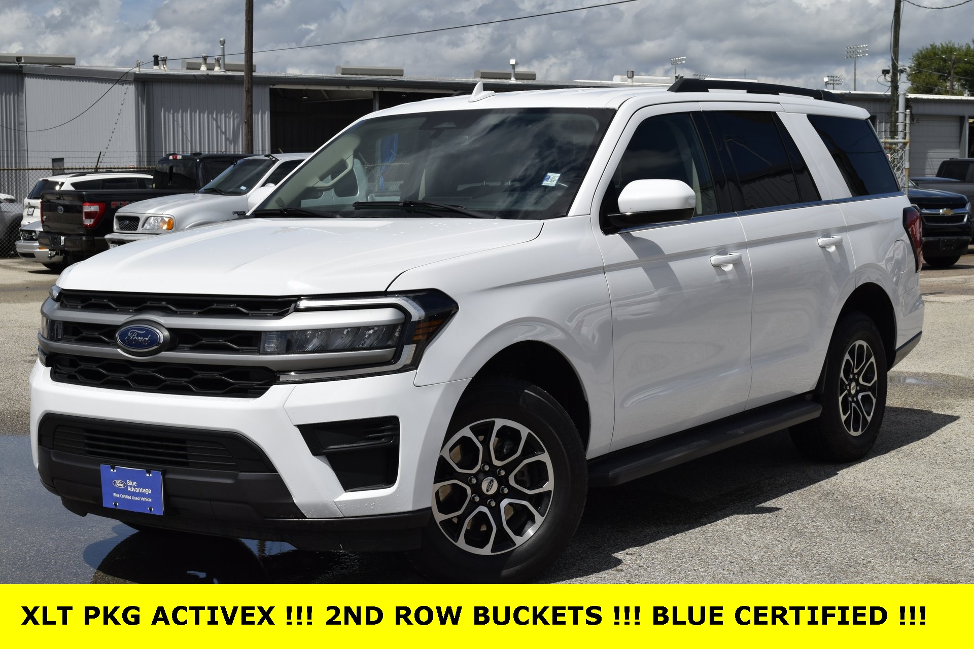 2024 Ford Expedition XLT White at AutoSavvy Houston Northwest