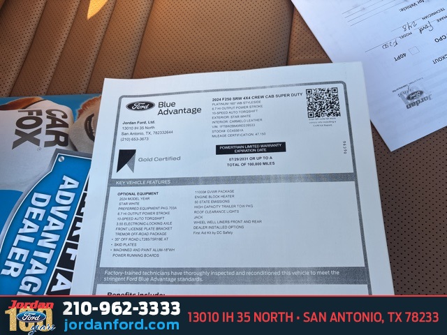 Used Car 2024 Ford F-250sd  Platinum For Sale Under $80,000 In San Antonio, Texas