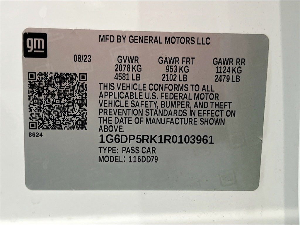 2024 Cadillac CT5 Sport White at Bayway Cadillac Southwest