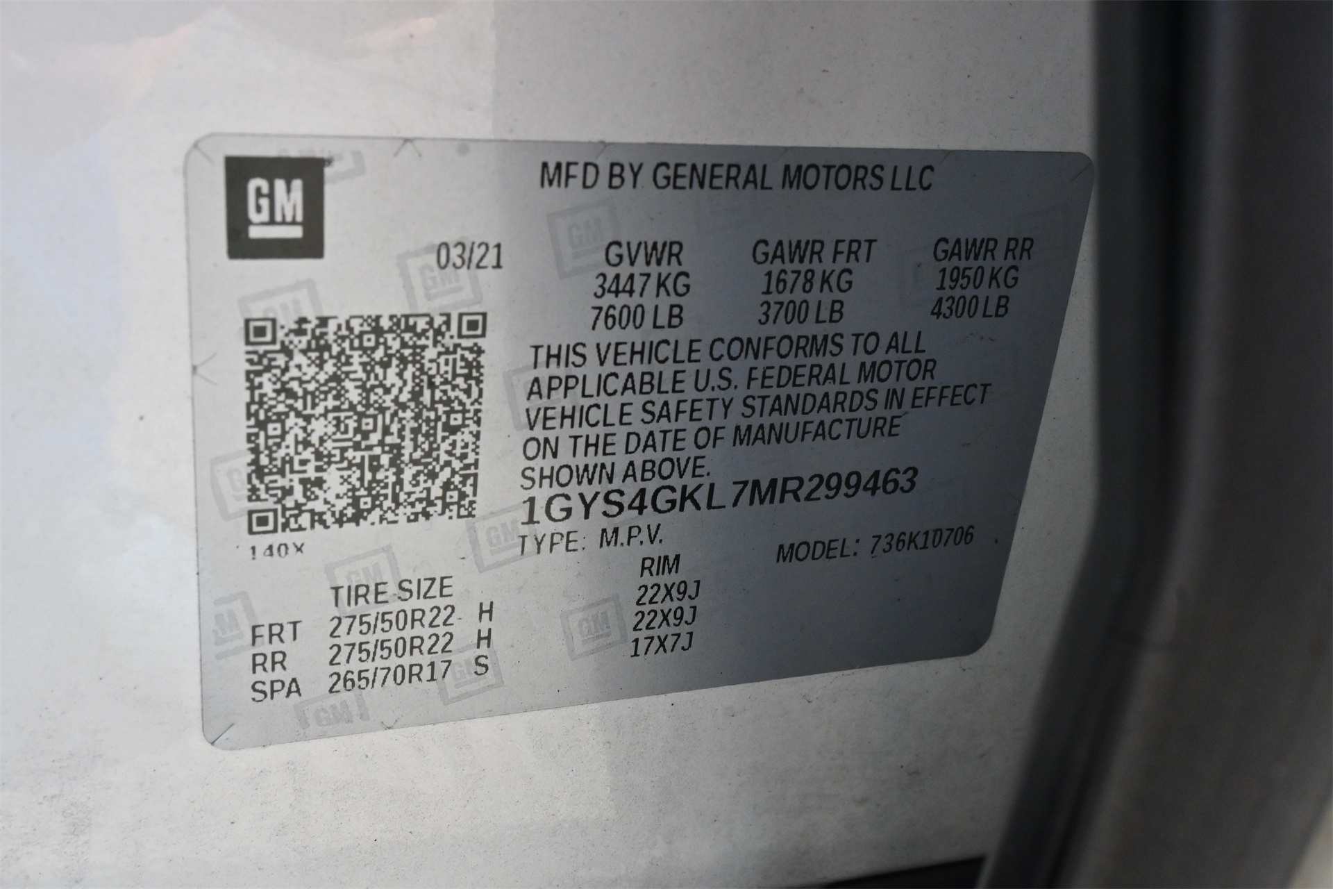 2021 Cadillac Escalade Sport Platinum White at Central Houston Nissan