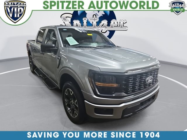 Iconic Silver Metallic 2024 Ford F-150 STX 4dr SuperCrew 4WD Pickup Truck Four-Wheel Drive Automatic