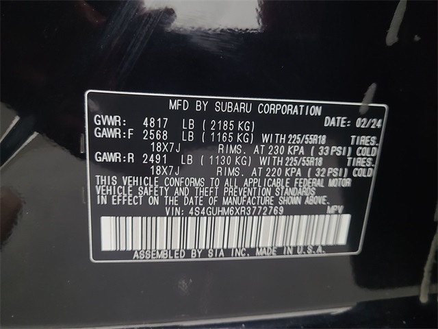 2024 – Subaru – Crosstrek