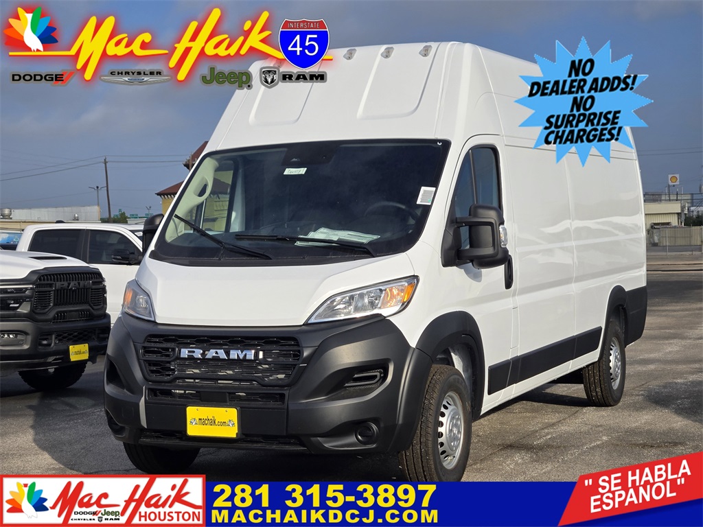 2026 Ram ProMaster 3500 Super High Roof White at Mac Haik CDJR North Houston