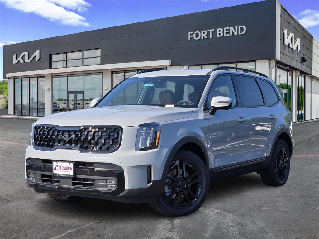 2025 Kia Telluride SX-Prestige X-Line Gray at Shottenkirk Kia Fort Bend