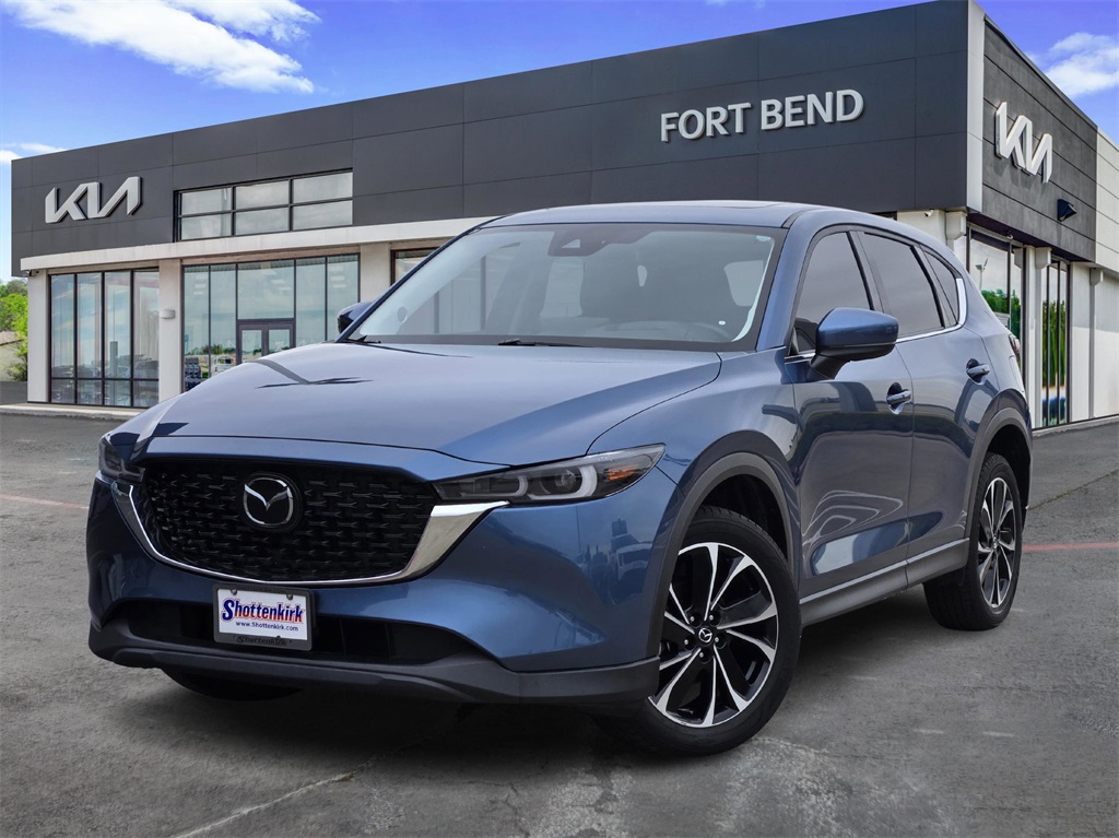 2022 Mazda CX-5 2.5 S Premium Plus Package Blue at North Houston Mitsubishi