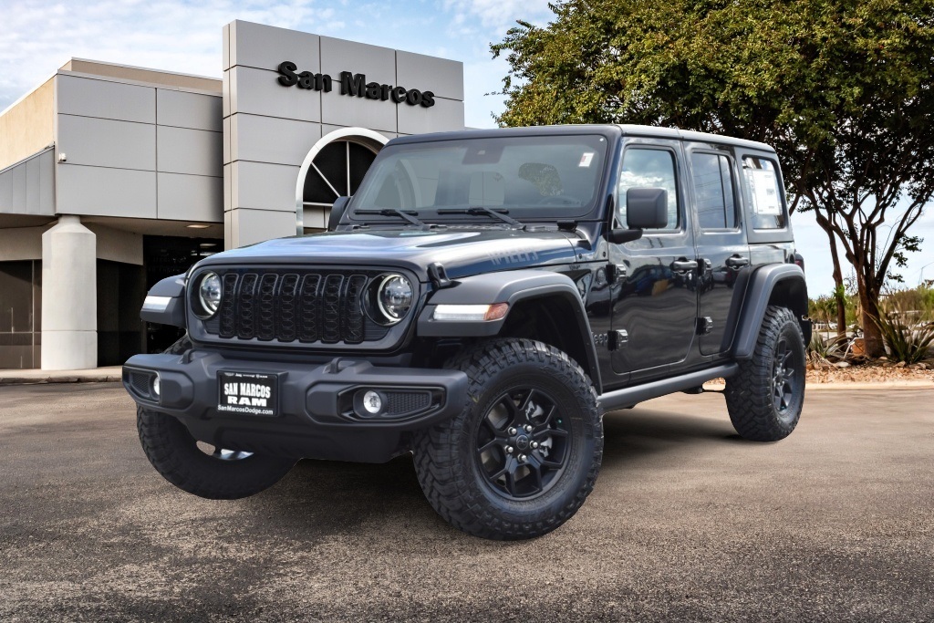 New Car 2024 Jeep Wrangler  Wagon 4 Dr. Willys Four Wheel Drive For Sale Under $60,000 In San Marcos, Texas