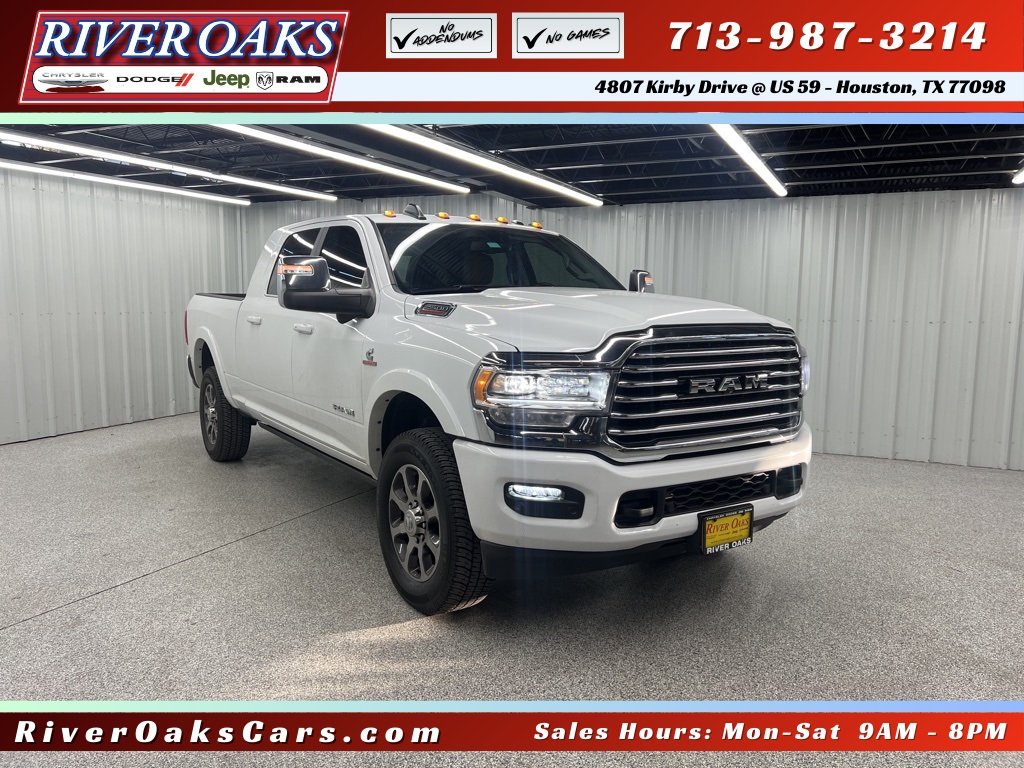 2024 Ram 2500 Longhorn White at AutoSavvy Houston Southwest
