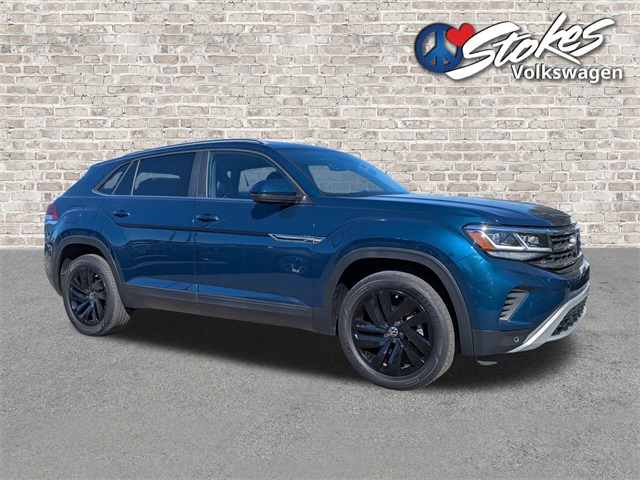 2021 Volkswagen Atlas Cross Sport 2.0T SE w/Technology Blue at Stokes Volkswagen