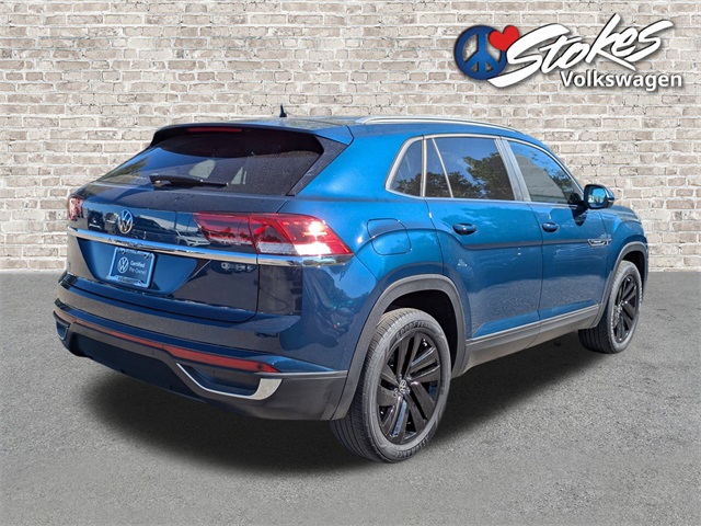 2021 Volkswagen Atlas Cross Sport 2.0T SE w/Technology Blue at Stokes Volkswagen