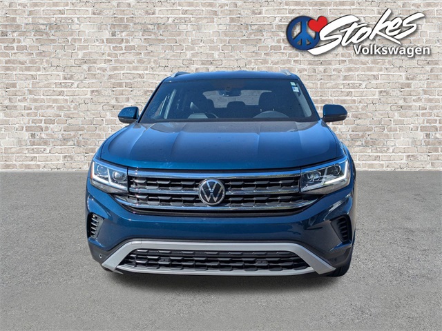 2021 Volkswagen Atlas Cross Sport 2.0T SE w/Technology Blue at Stokes Volkswagen
