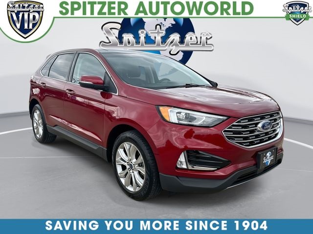 Ruby Red Metallic 2019 Ford Edge Titanium AWD SUV / Crossover All-Wheel Drive 8-Speed Automatic