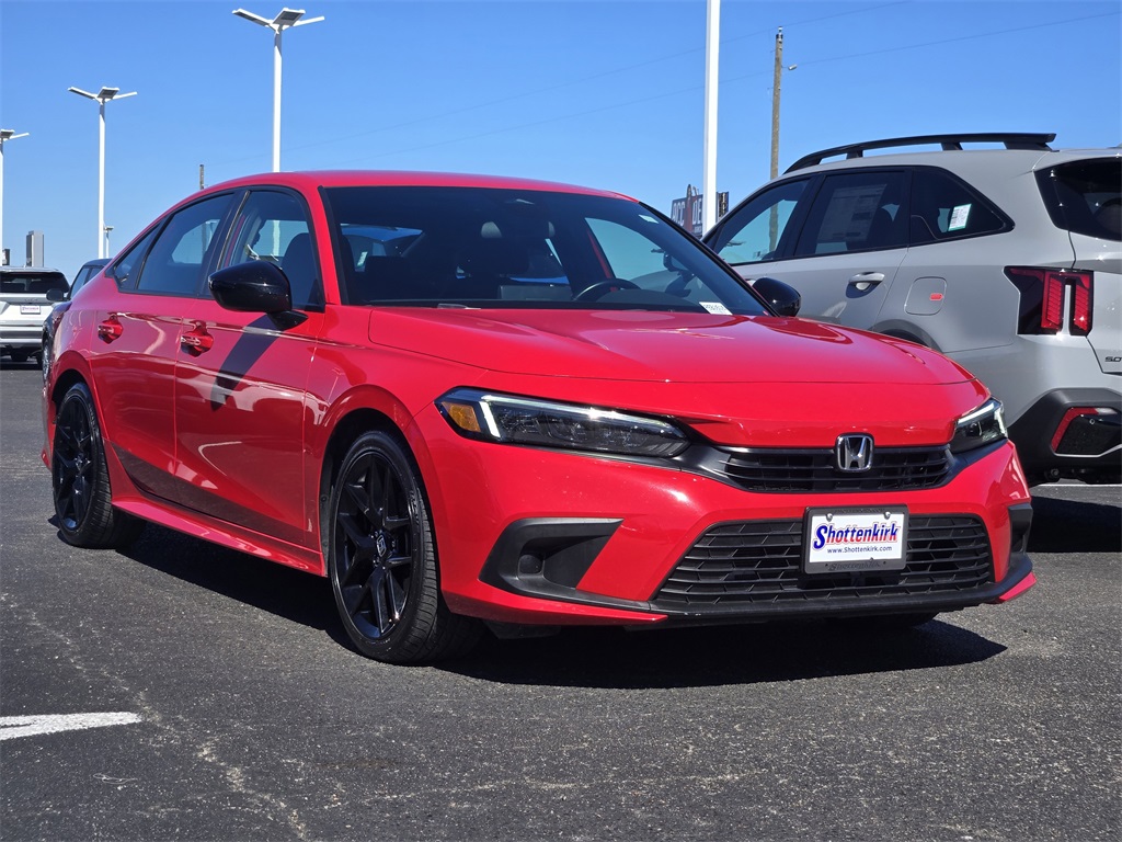 2024 Honda Civic Sport Red at Bayway Chrysler Dodge Jeep Ram