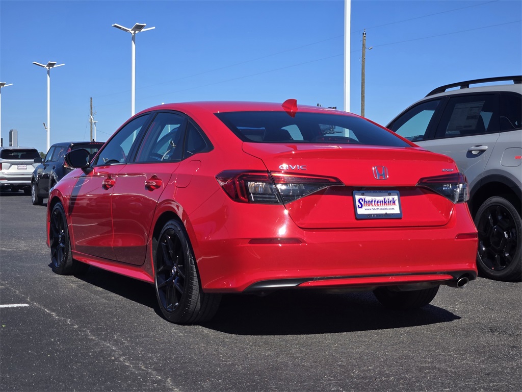 2024 Honda Civic Sport Red at Bayway Chrysler Dodge Jeep Ram