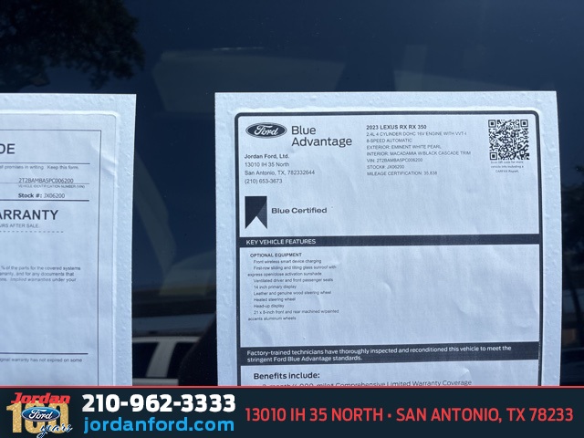 Used Car 2023 Lexus Rx  350 Premium Plus For Sale In San Antonio, Texas