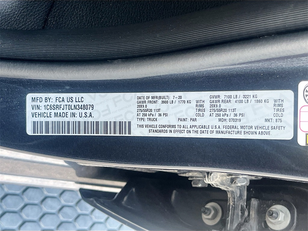 2020 Ram 1500 Laramie Gray at Emmons Autoplex