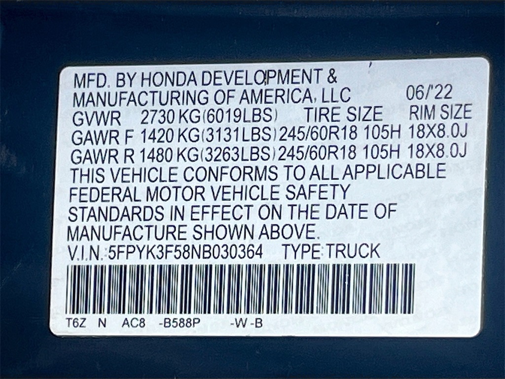 2022 Honda Ridgeline RTL Blue at AutoSavvy Houston Southwest