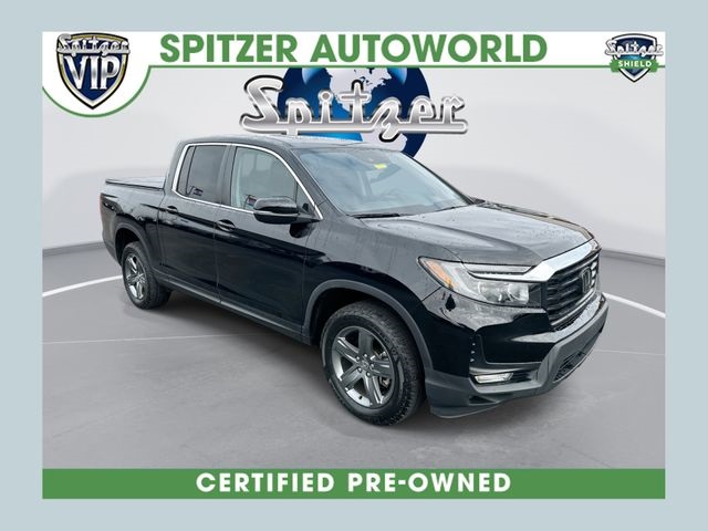 Pacific Pewter Metallic 2023 Honda Ridgeline RTL AWD Pickup Truck All-Wheel Drive 9-Speed Automatic