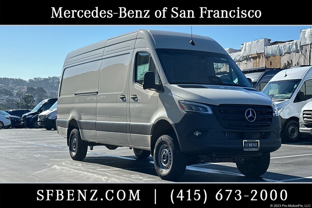 Gray (Pebble Grey) 2026 Mercedes-Benz Sprinter Cargo 2500 170 High Roof AWD Van All-Wheel Drive 9-Speed Automatic