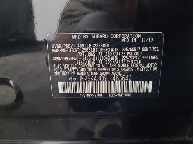 2020 – Subaru – Forester