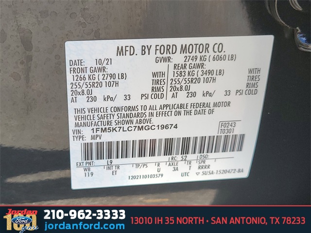 Used Car 2021 Ford Explorer  King Ranch For Sale Under $40,000 In San Antonio, Texas