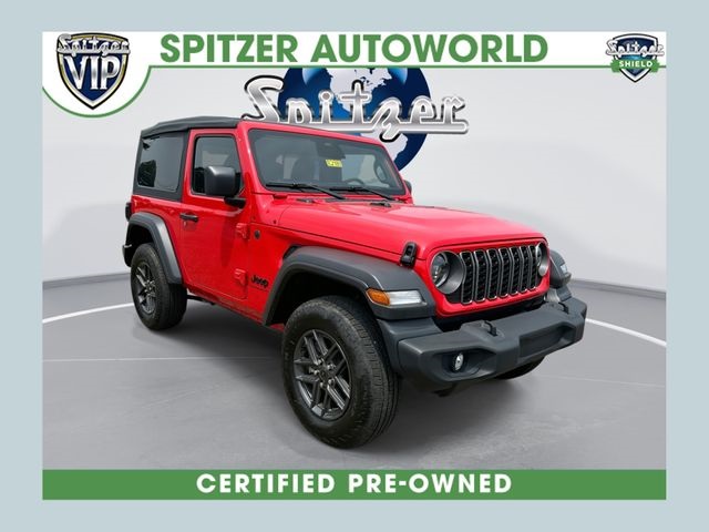 Firecracker Red Clearcoat 2025 Jeep Wrangler SUV / Crossover Four-Wheel Drive 6-Speed Manual