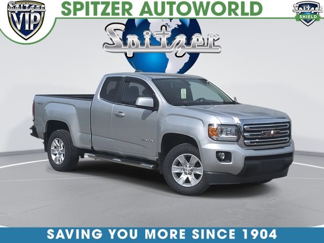 Quicksilver Metallic 2015 GMC Canyon SLE Ext. Cab LB 4WD Pickup Truck Four-Wheel Drive 6-Speed Automatic