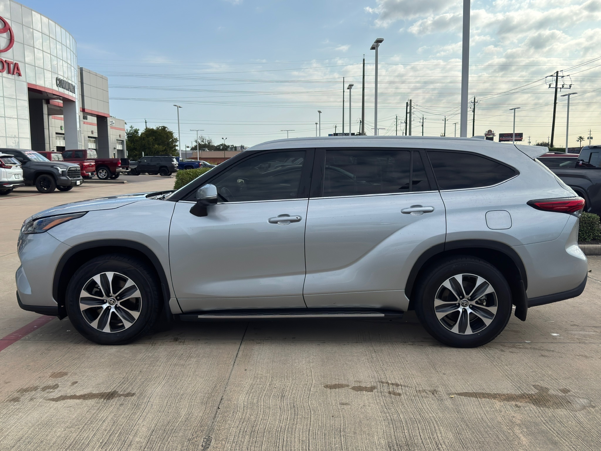2023 Toyota Highlander XLE Silver at Parkway Family Mazda